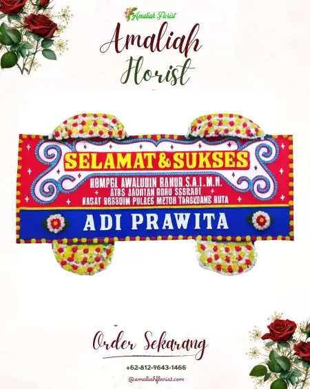 Papan Bunga Ucapan Selamat Briyan